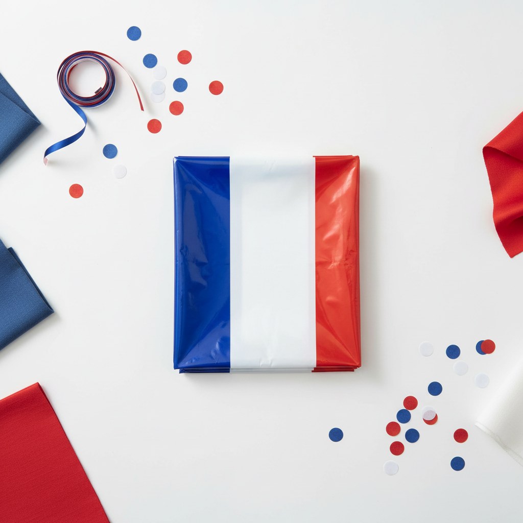 Nappe Tricolore France · Décoration Soirée Match