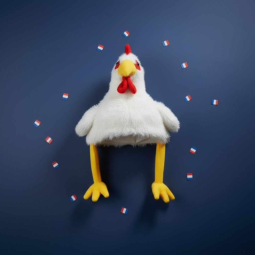 Chapeau Poulet Supporter · Accessoire Soirée Humoristique