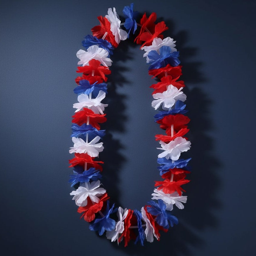 Collier Hawaïen Supporter France · Accessoire Tricolore