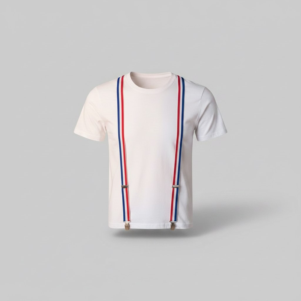 Bretelles Tricolores Supporter France · Accessoire Soirée