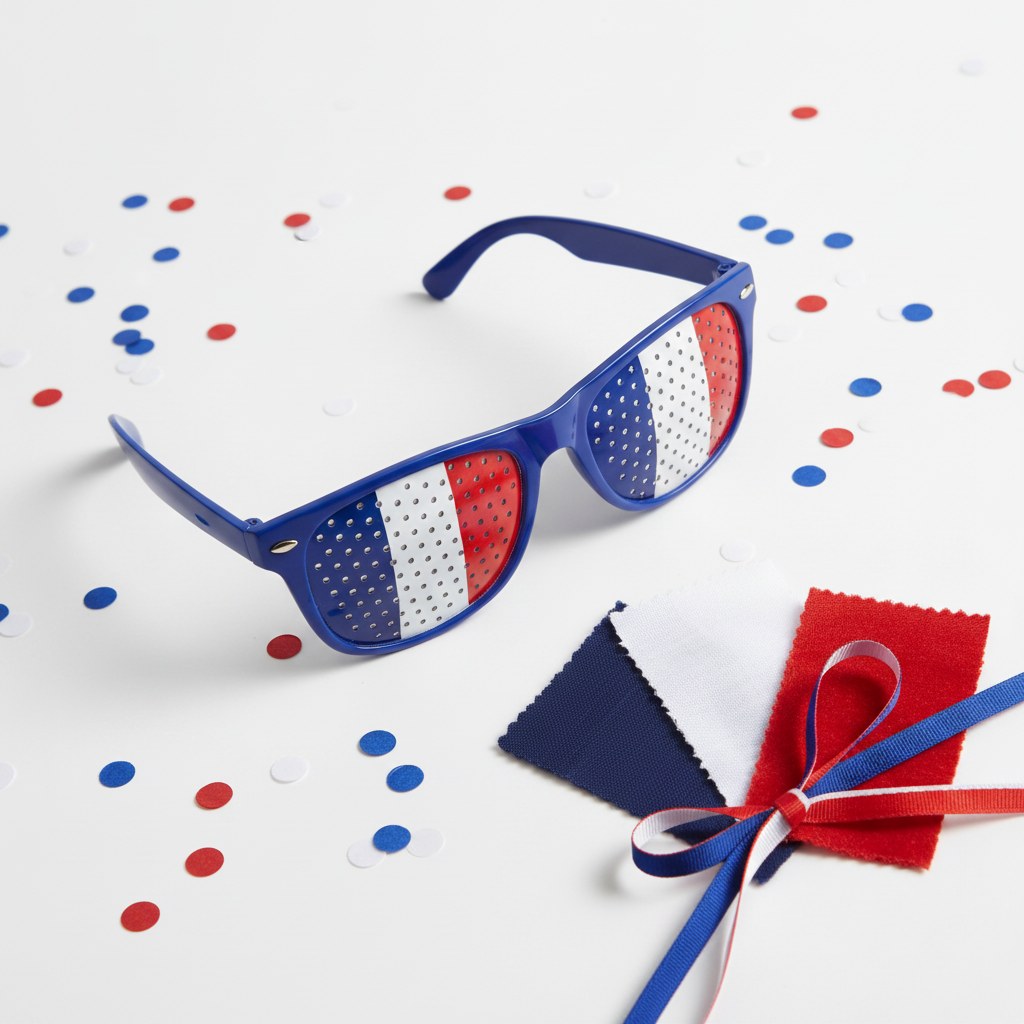 Lunettes Verres Tricolores · Accessoire Supporter France