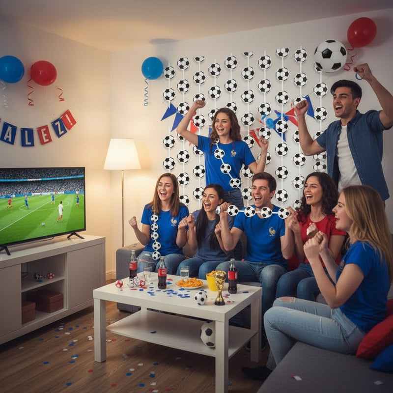 Rideau de Porte Football · Décoration Fête Supporter