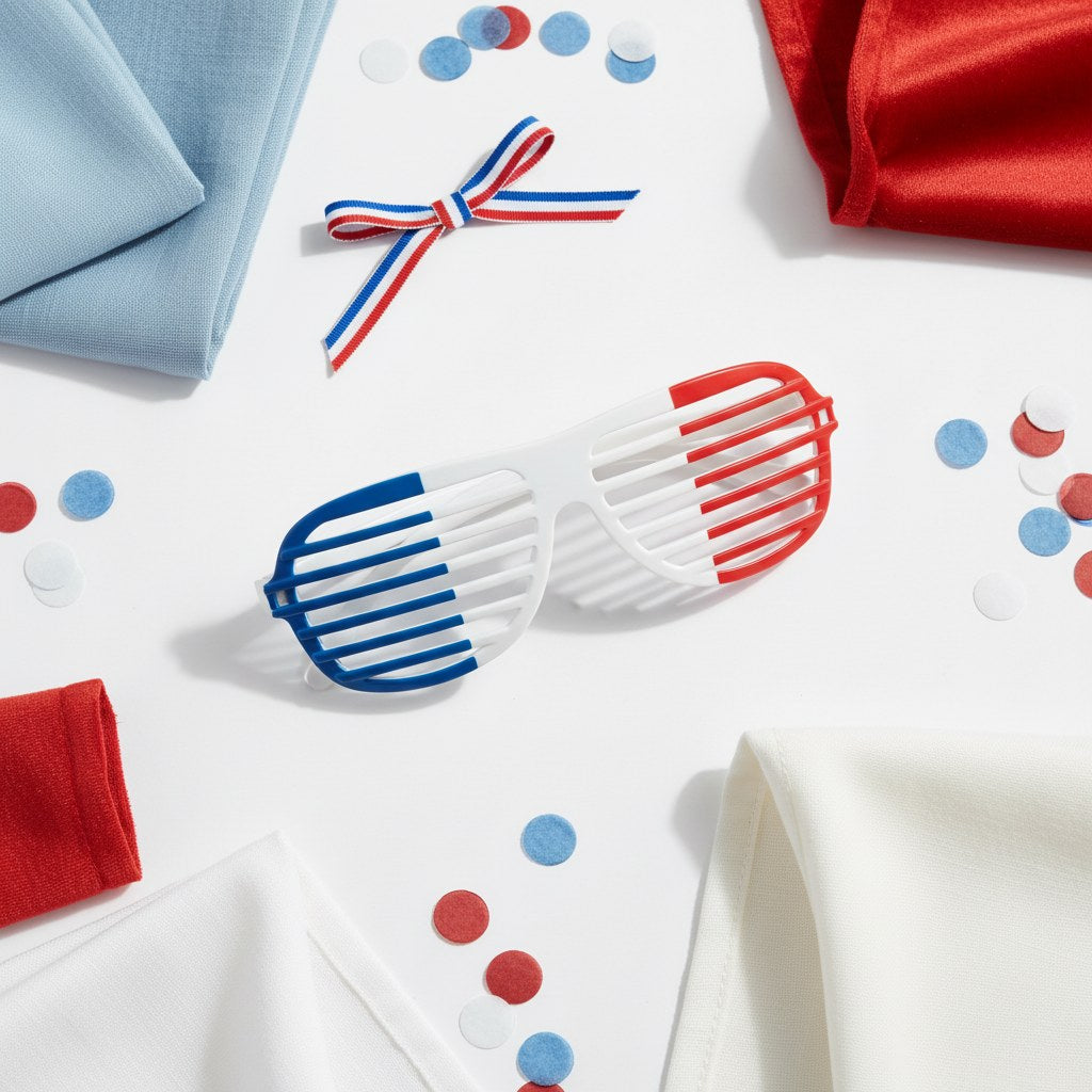 Lunettes à Barreaux Tricolores · Accessoire Supporter France