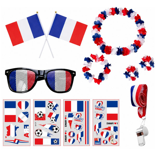 Pack Fleurs Tricolores · 7 Articles Supporter