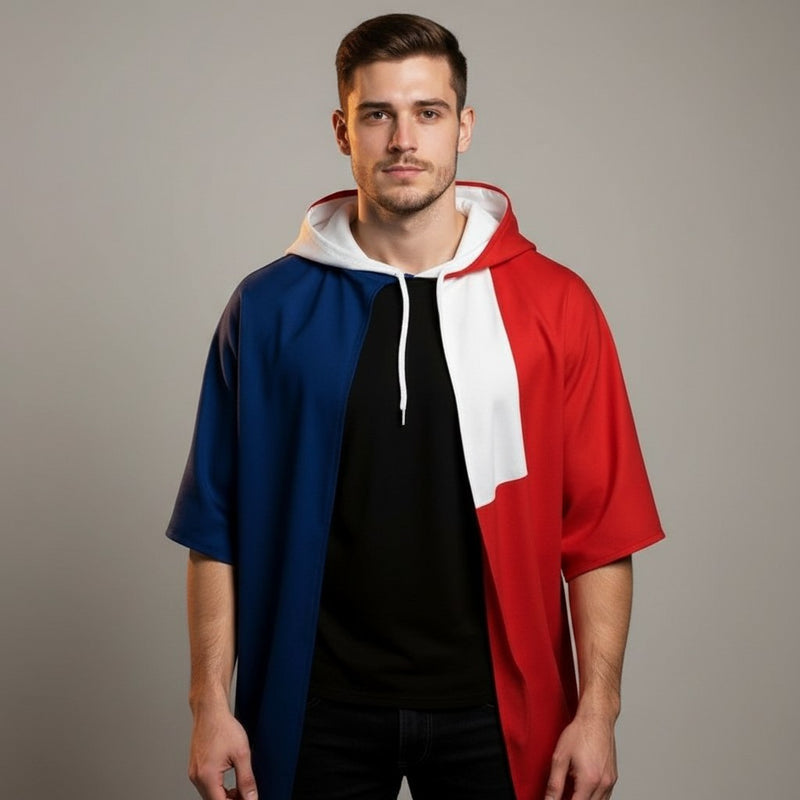 Cape Drapeau France à Capuche · Accessoire Supporter