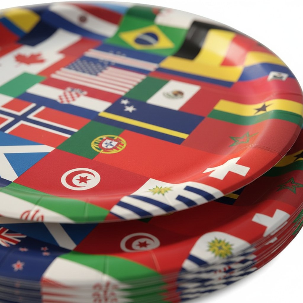 Kit Fête Football · 20 Assiettes et Serviettes