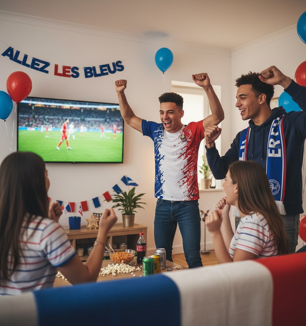 T-Shirt France Imprimé 3D · Supporter Tricolore