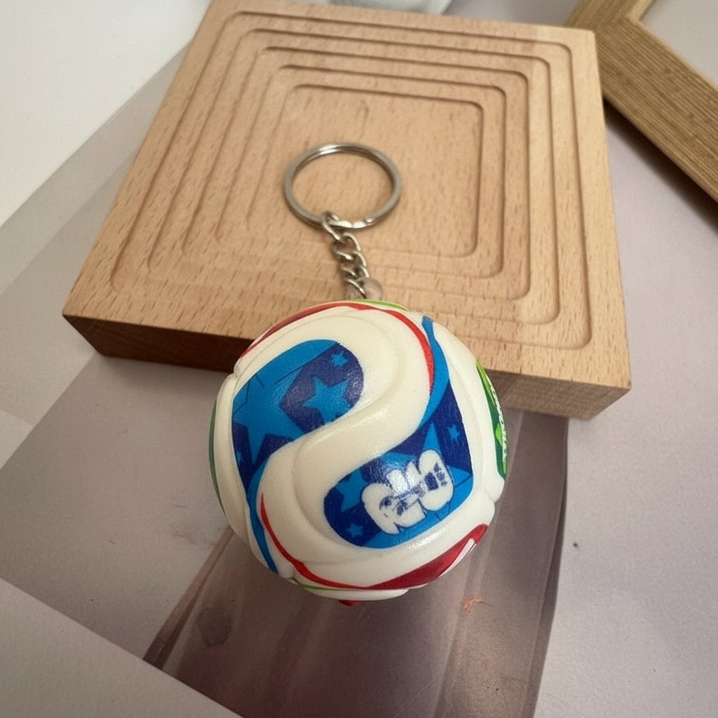 Porte-Clés Ballon de Football · Accessoire Supporter