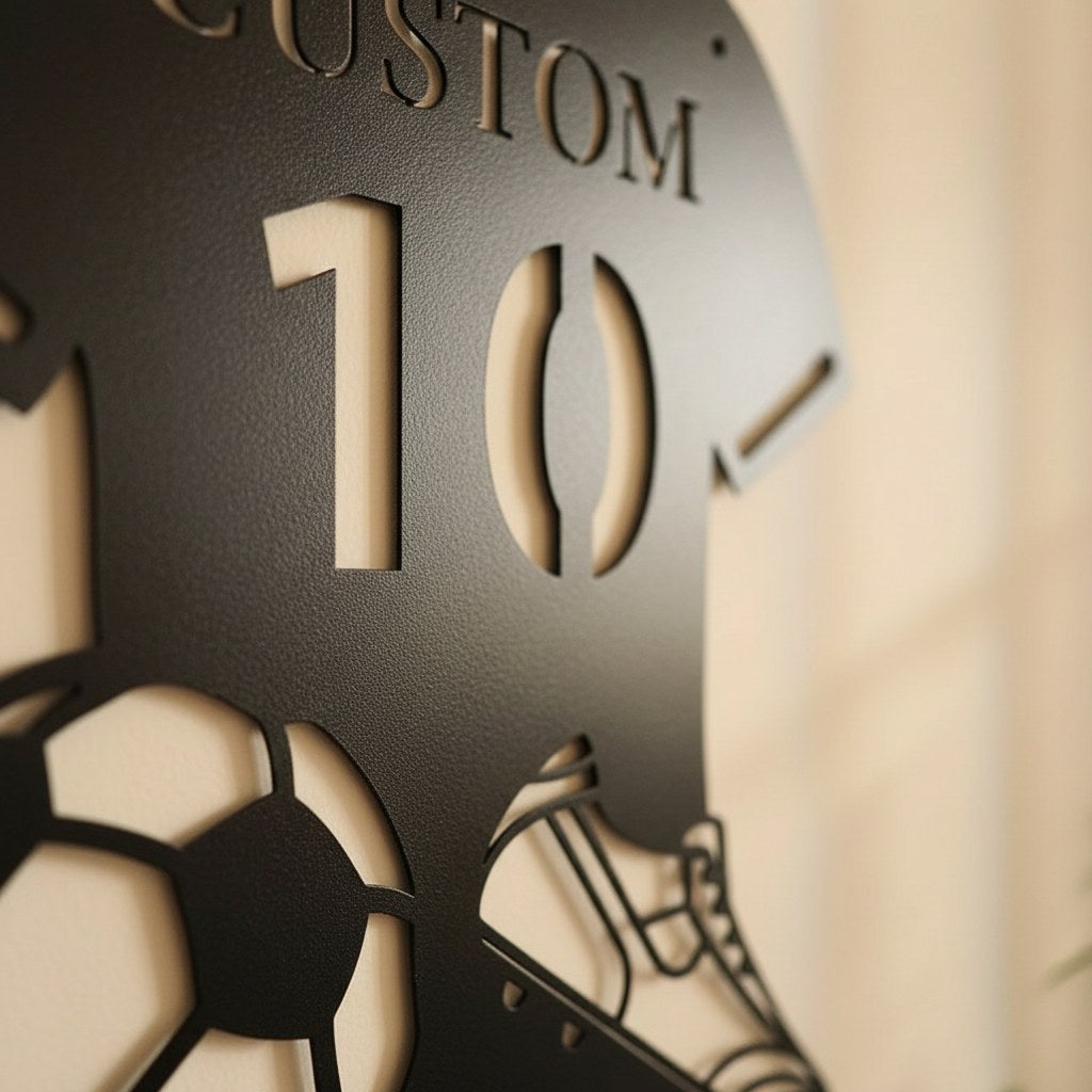 Décoration Murale Métal Football · Déco Chambre