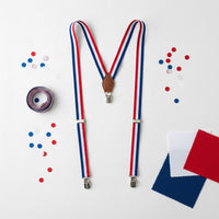Bretelles Tricolores Supporter France · Accessoire Soirée