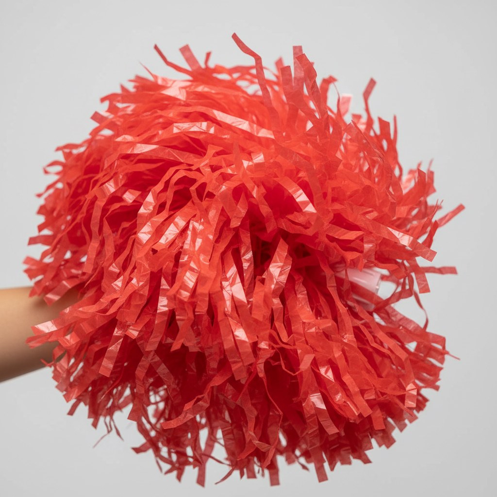 Pompon Supporter Rouge · Accessoire Soirée Match