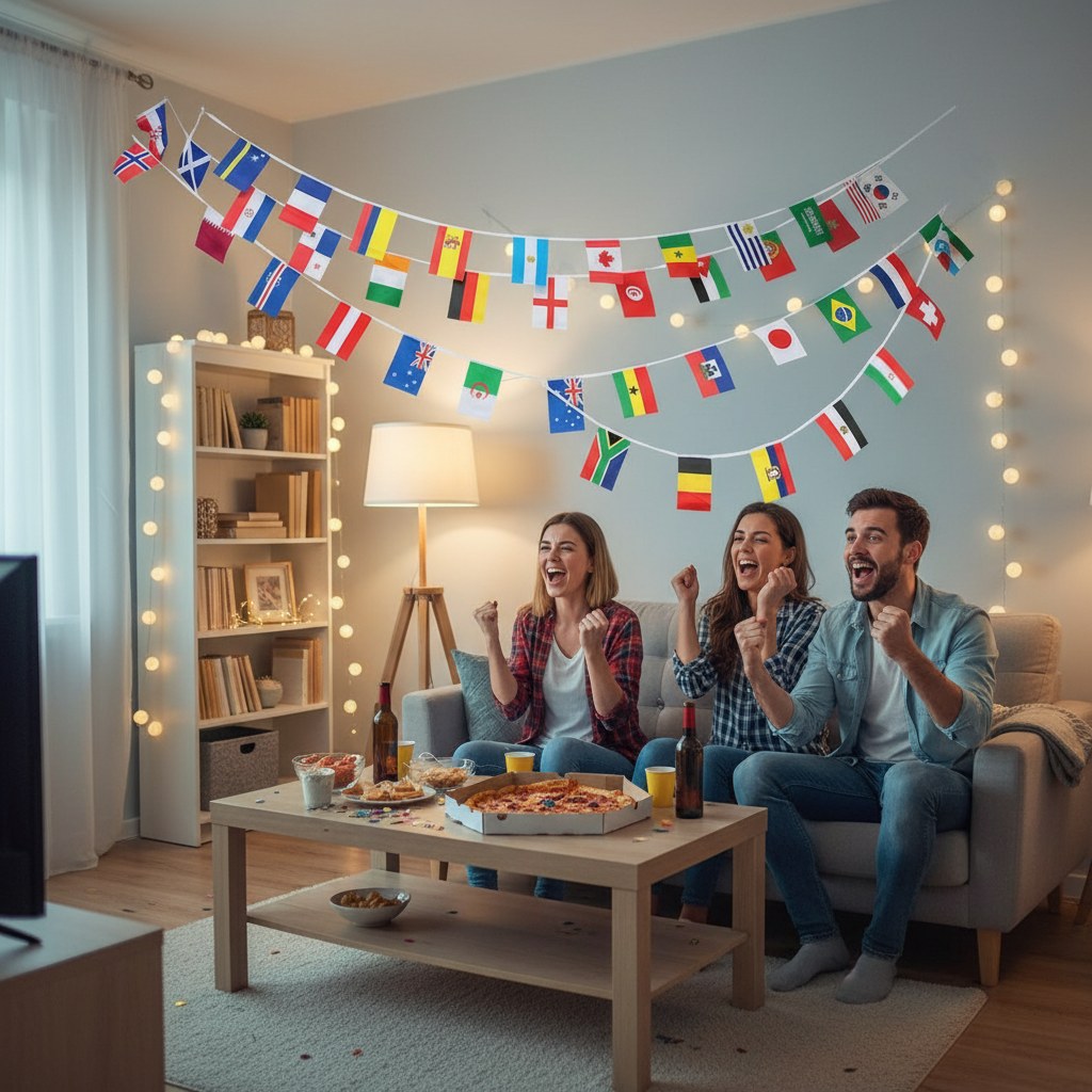 Guirlande Drapeaux des Nations · Décoration Football