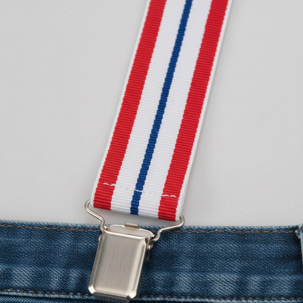 Bretelles Tricolores Supporter France · Accessoire Soirée