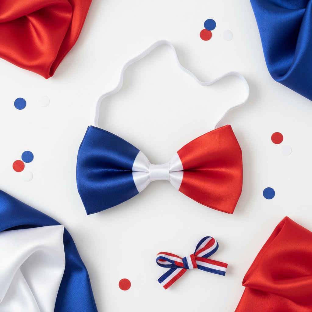 Nœud Papillon Tricolore Supporter France