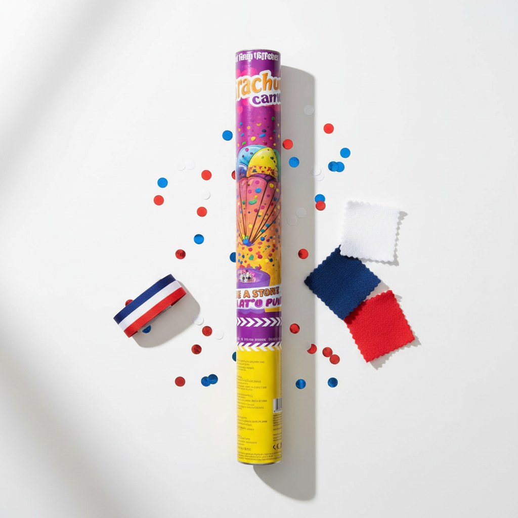 Canon à Confettis Tricolores · Animation Supporter France