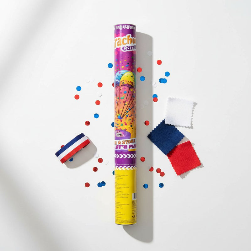 Canon à Confettis Tricolores · Animation Supporter France