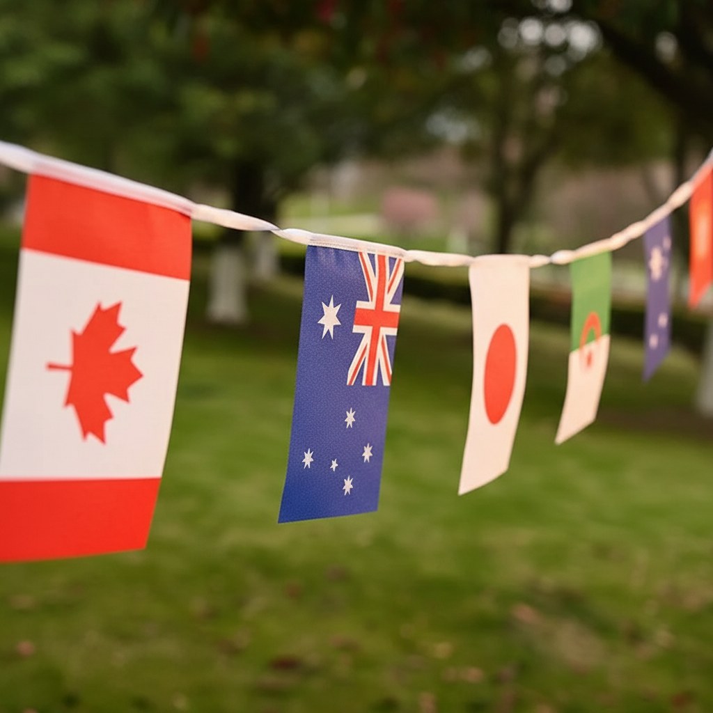 Guirlande Drapeaux des Nations · Décoration Football
