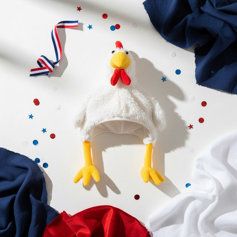 Chapeau Poulet Supporter · Accessoire Soirée Humoristique