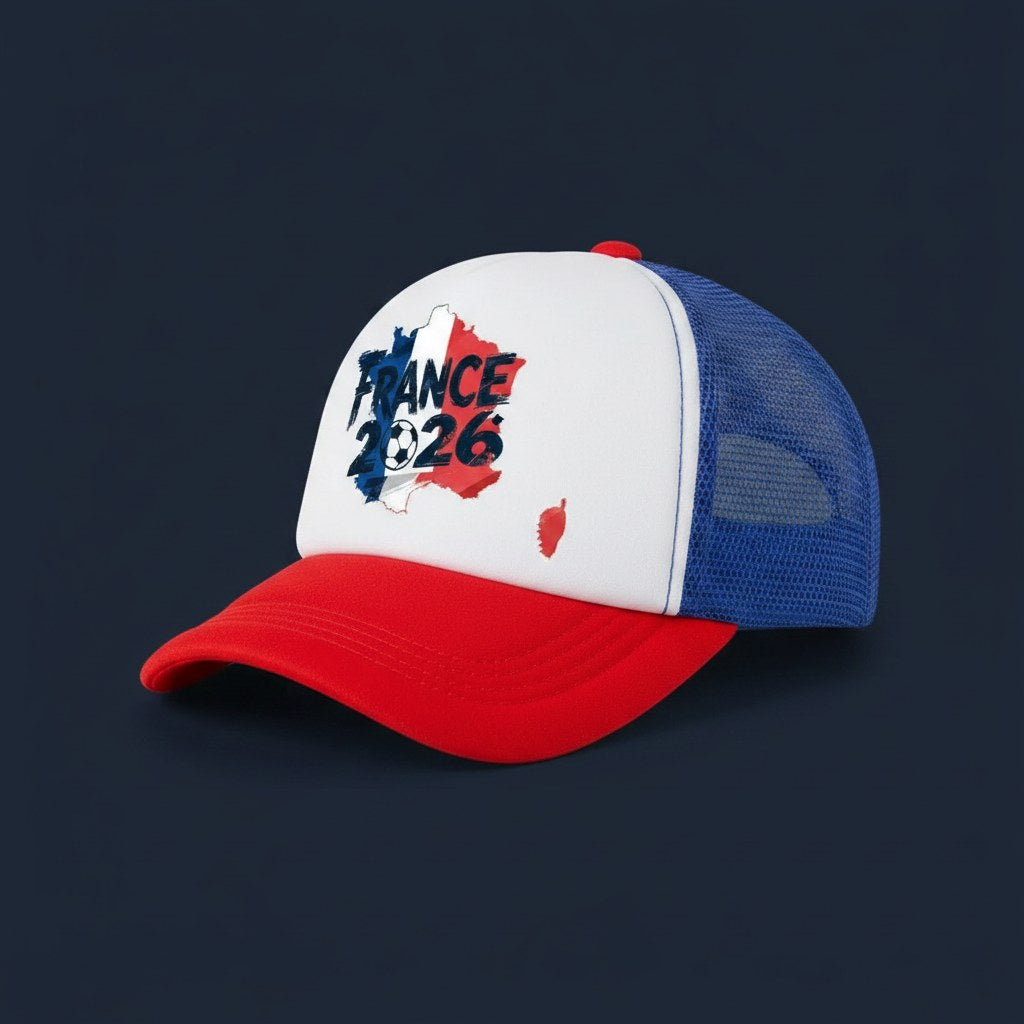 Casquette Trucker Supporter France · Filet Tricolore