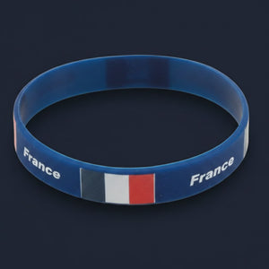 Bracelet Souple Supporter France · Tricolore · À l'Unité