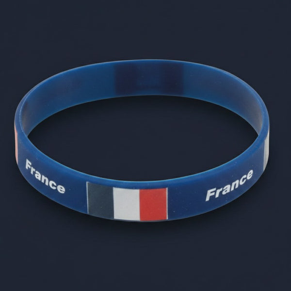 Bracelet Souple Supporter France · Tricolore · À l'Unité