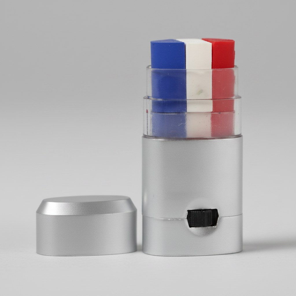 Stick de Maquillage Tricolore · Accessoire Supporter France