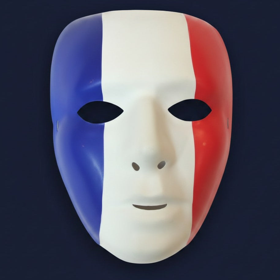 Masque Supporter Tricolore France · Accessoire Soirée
