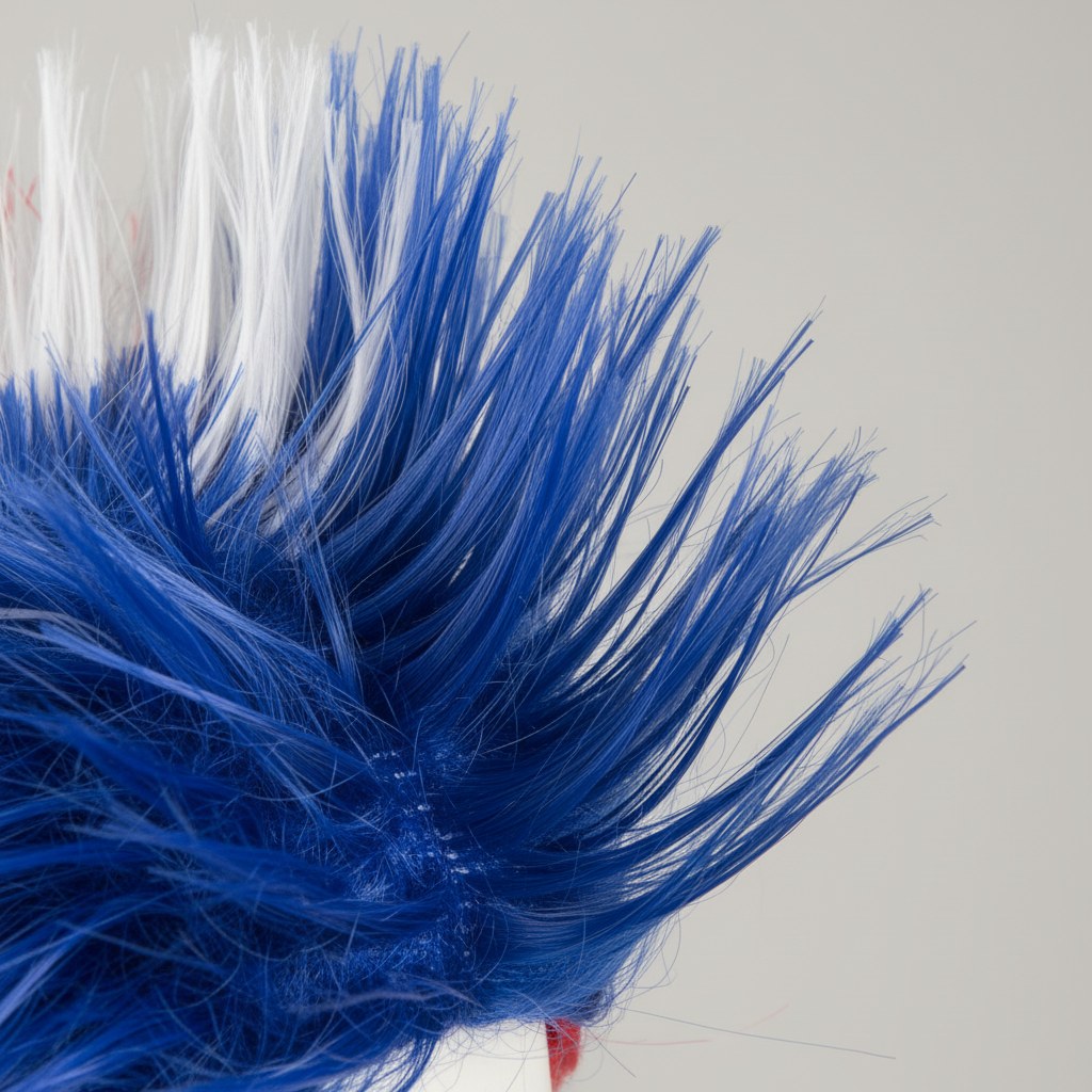 Perruque Tricolore France · Accessoire Supporter Soirée
