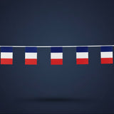 Guirlande 10 Drapeaux France Tricolore · 5 mètres