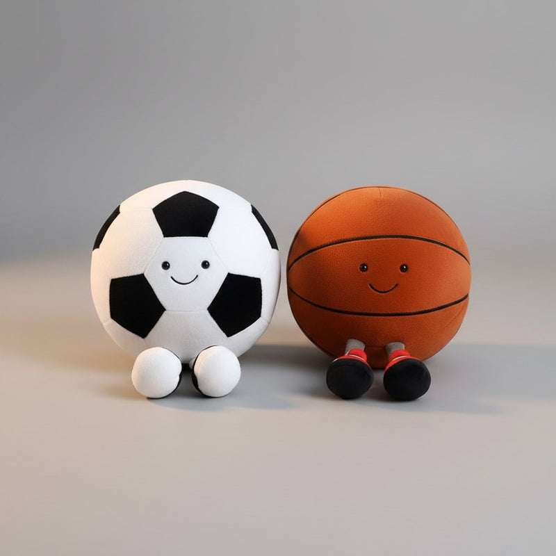 Coussin Ballon Football Peluche · Déco Supporter