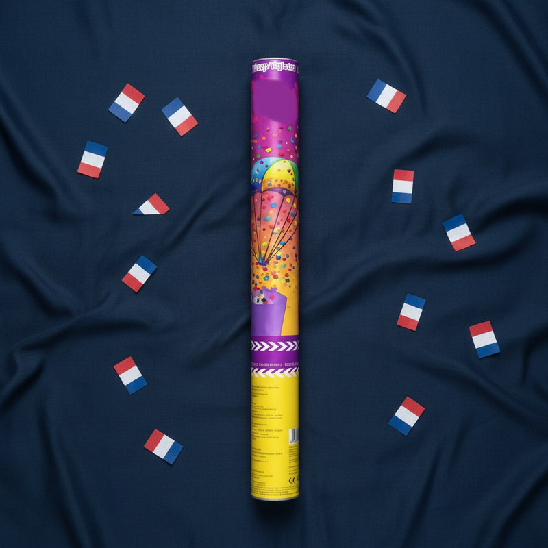 Canon à Confettis Tricolores · Animation Supporter France