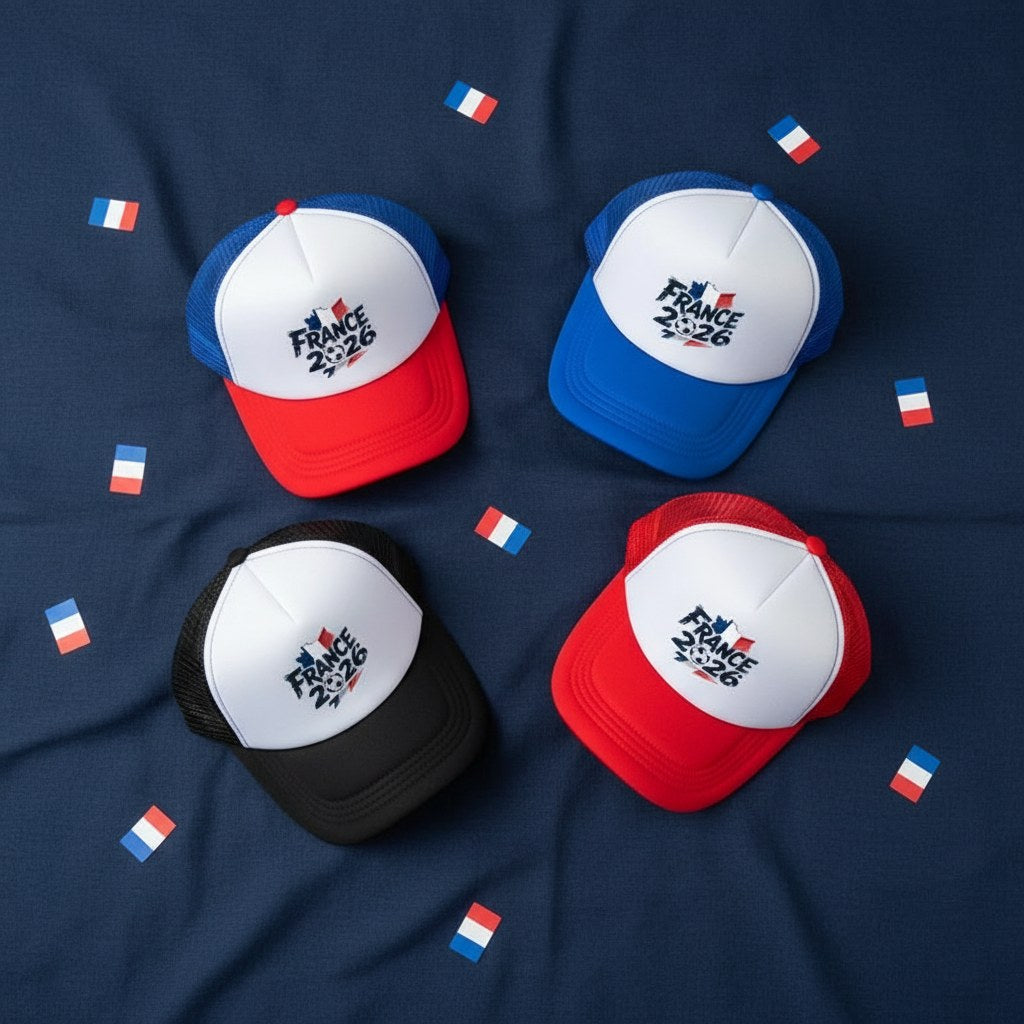 Casquette Trucker Supporter France · Filet Tricolore