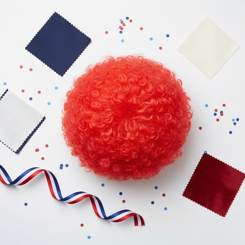 Perruque Pop Rouge · Accessoire Fête Adulte