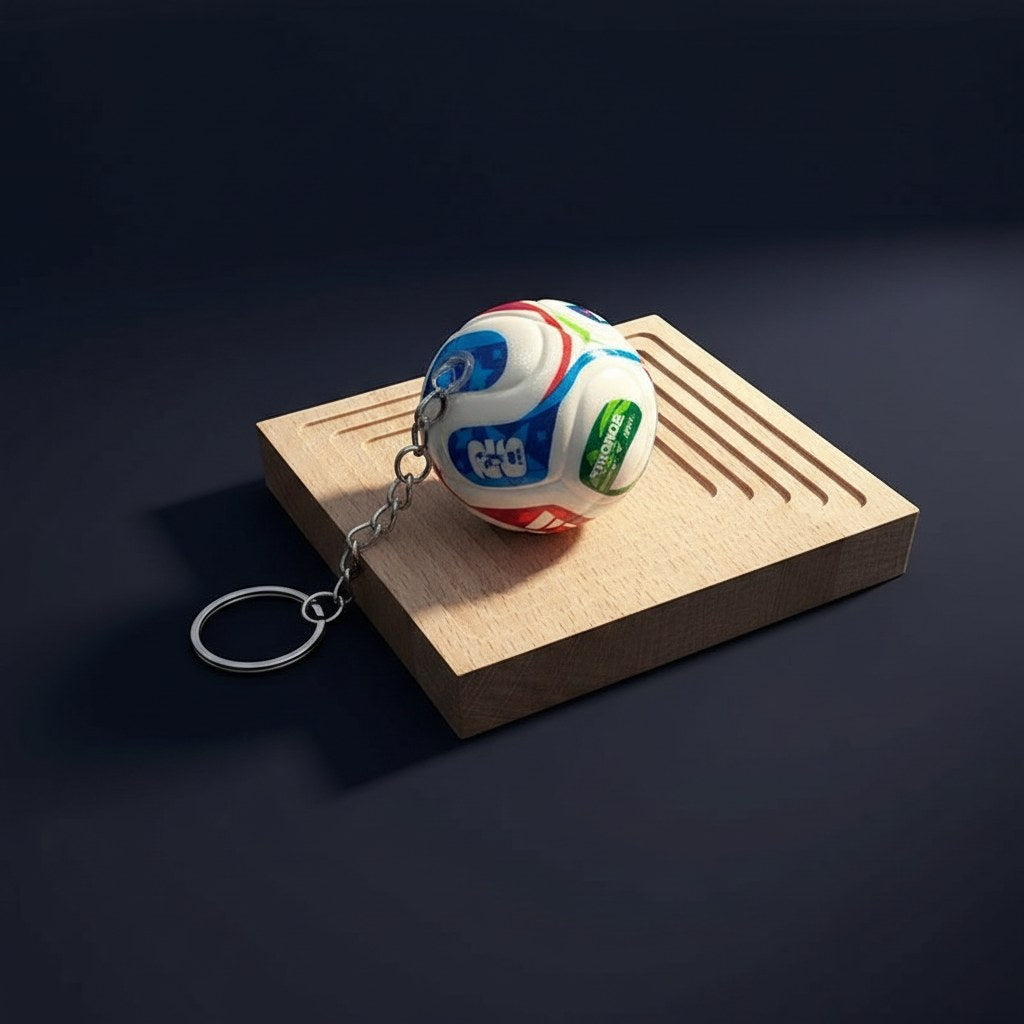 Porte-Clés Ballon de Football · Accessoire Supporter