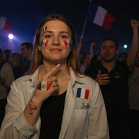 Tatouages temporaires drapeau France 5 planches supporter waterproof — vue 6