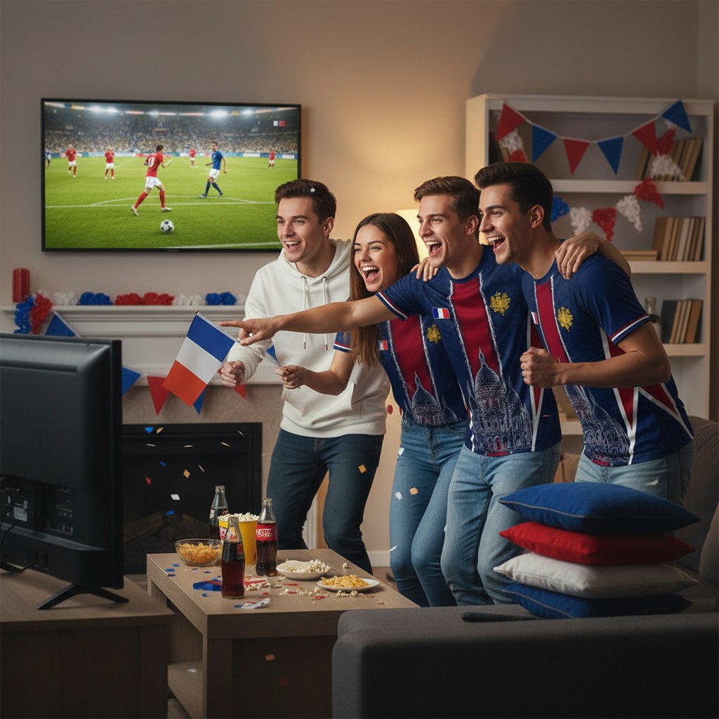 T-Shirt Drapeau France · Supporter Football