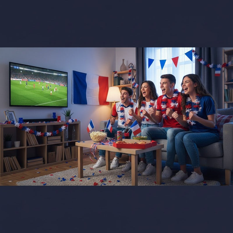 Collier de Fleurs Tricolore · Supporter France