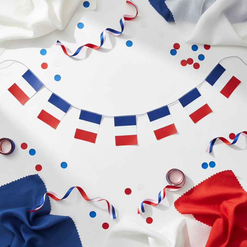 Guirlande Drapeaux Tricolores · 5 mètres
