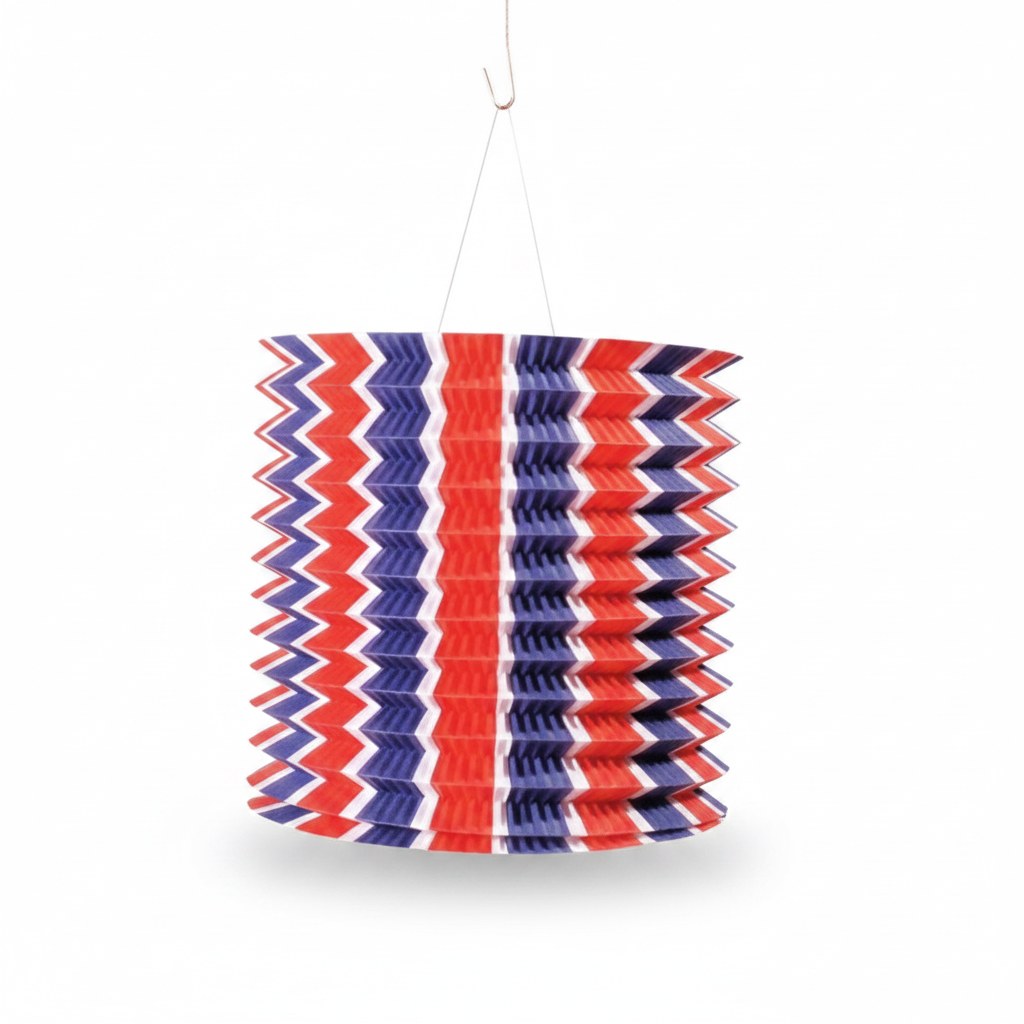 Lampion Cylindrique Tricolore · Décoration Supporter France