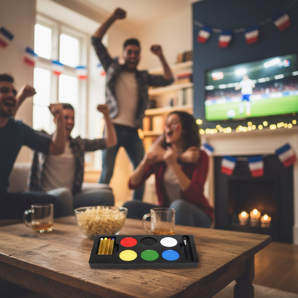 Palette Maquillage Supporter · Accessoire Soirée Match