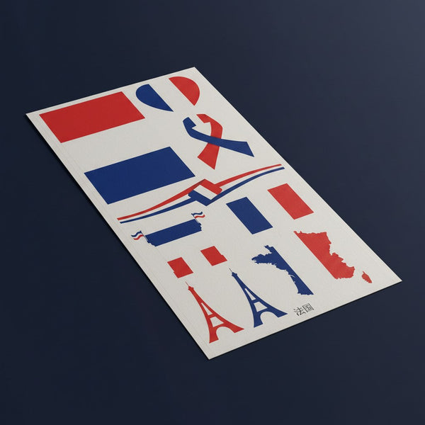 Tatouages Temporaires Drapeaux · Accessoire Supporter