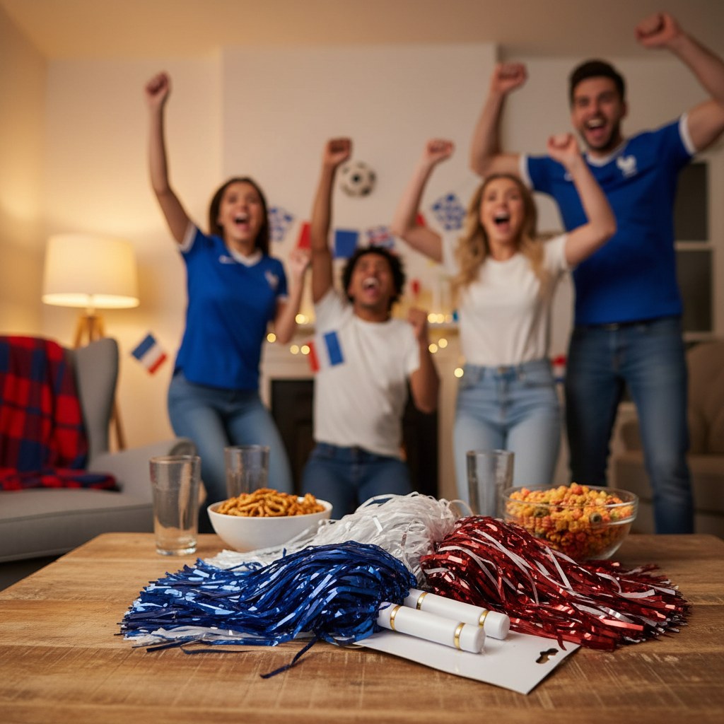 Pompons Supporters Métallisés · Lot de 2