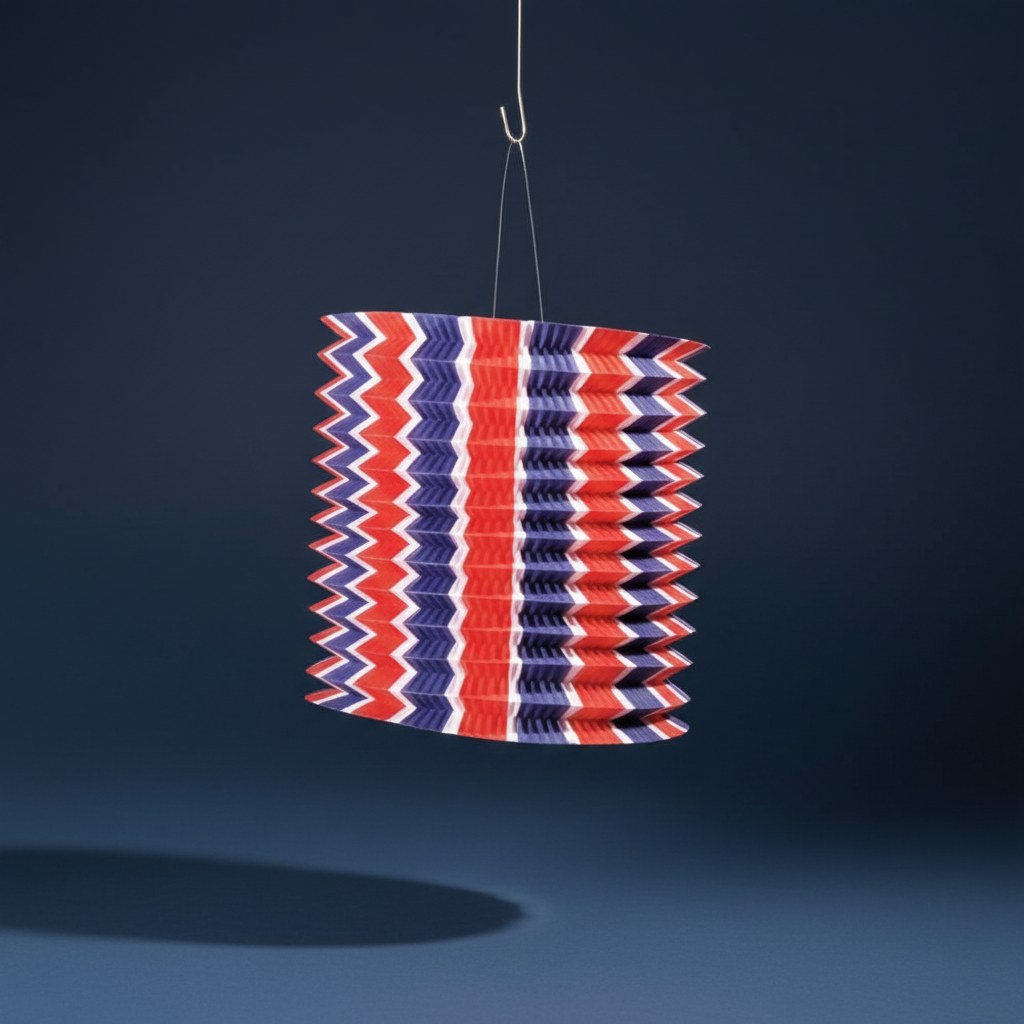 Lampion Cylindrique Tricolore · Décoration Supporter France
