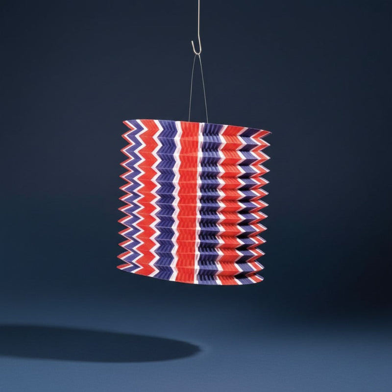 Lampion Cylindrique Tricolore · Décoration Supporter France