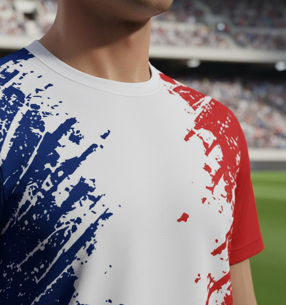 T-Shirt France Imprimé 3D · Supporter Tricolore