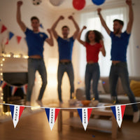 Guirlande 20 Fanions Tricolores France · 10 mètres