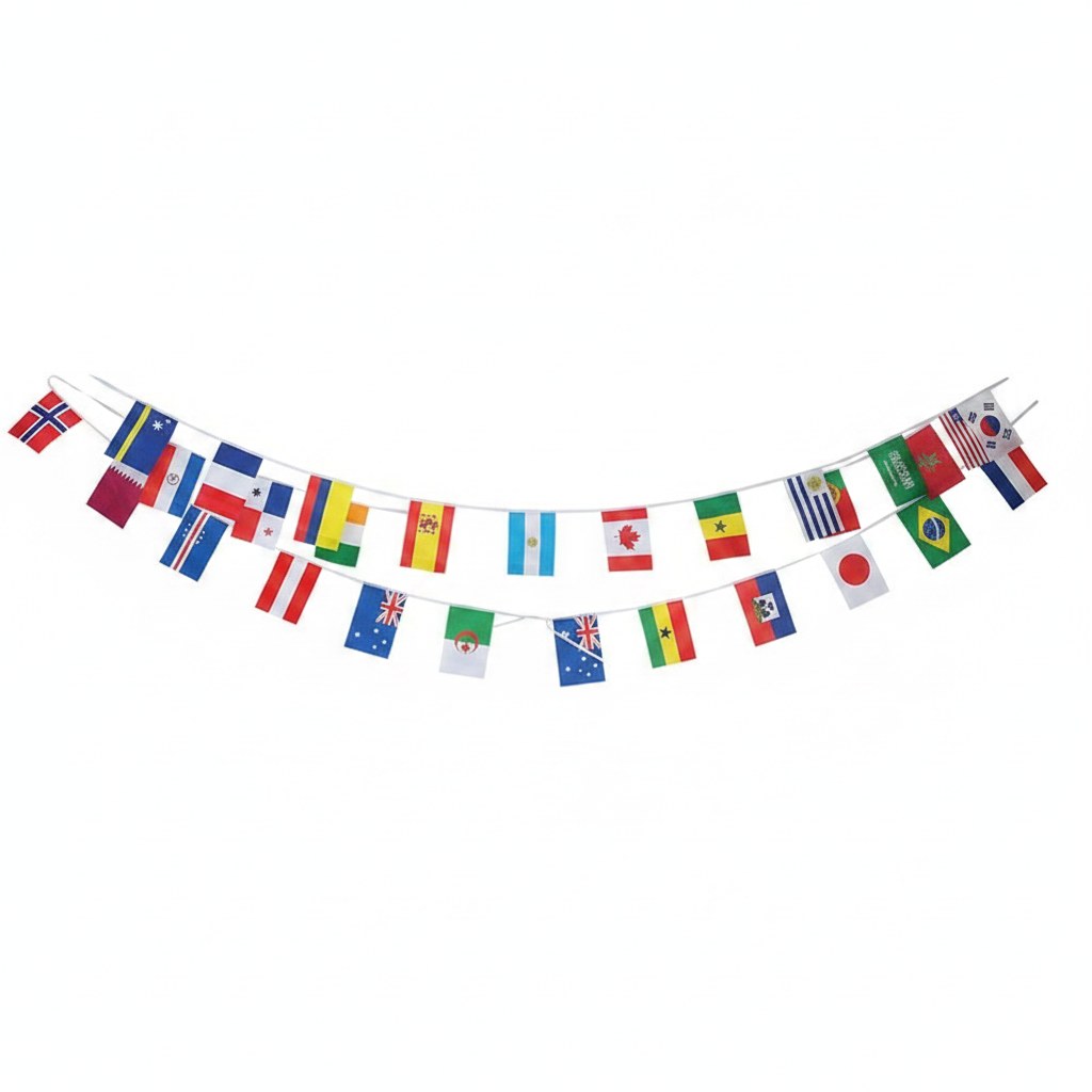Guirlande Drapeaux des Nations · Décoration Football