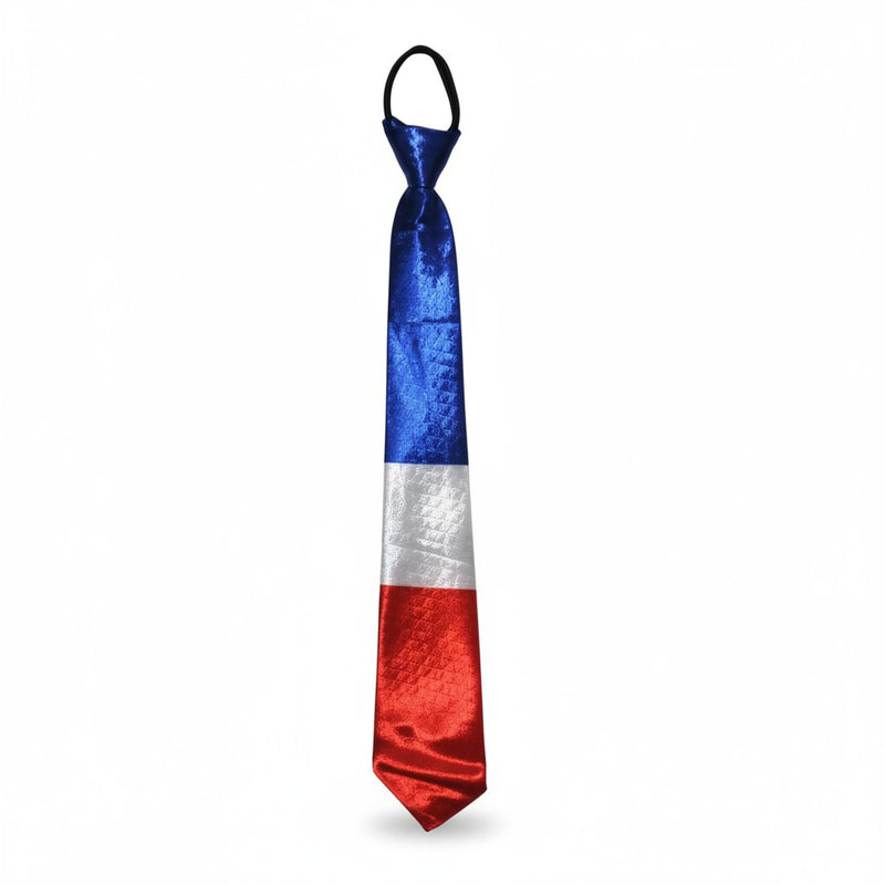 Cravate Tricolore France · Accessoire Supporter