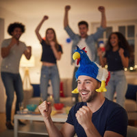 Chapeau Coq France · Accessoire Supporter Tricolore Adulte