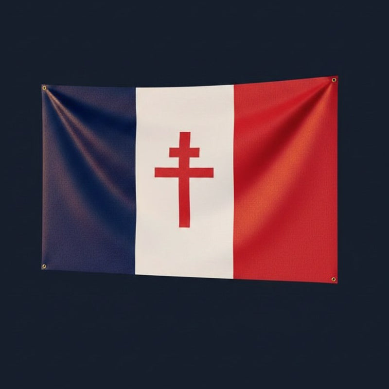 Drapeau Croix de Lorraine · Décoration France